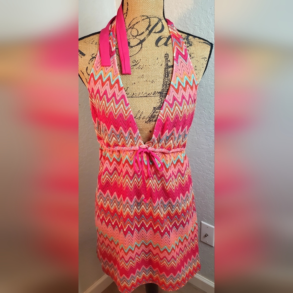 Perry Ellis Multicolor Zigzag Knit